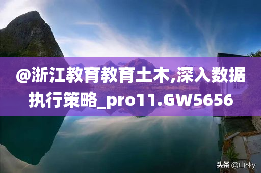 @浙江教育教育土木,深入数据执行策略_pro11.GW5656