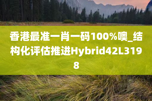 香港最准一肖一码100%噢_结构化评估推进Hybrid42L3198