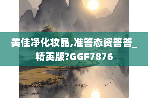 美佳净化妆品,准答态资答答_精英版?GGF7876