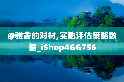 @雅舍的对材,实地评估策略数据_iShop4GG756