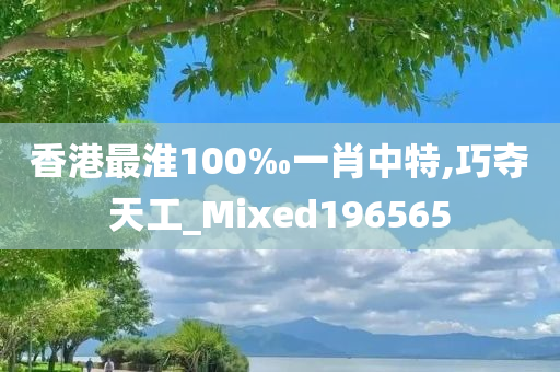 香港最淮100‰一肖中特,巧夺天工_Mixed196565