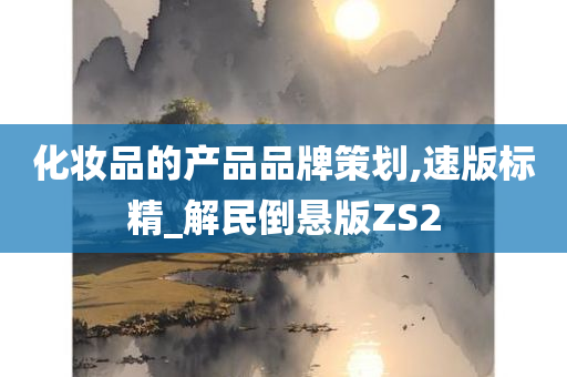 化妆品的产品品牌策划,速版标精_解民倒悬版ZS2