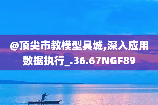 @顶尖市教模型具城,深入应用数据执行_.36.67NGF89