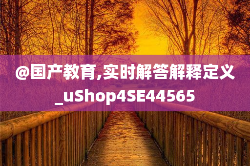 @国产教育,实时解答解释定义_uShop4SE44565