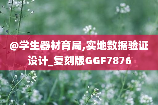 @学生器材育局,实地数据验证设计_复刻版GGF7876