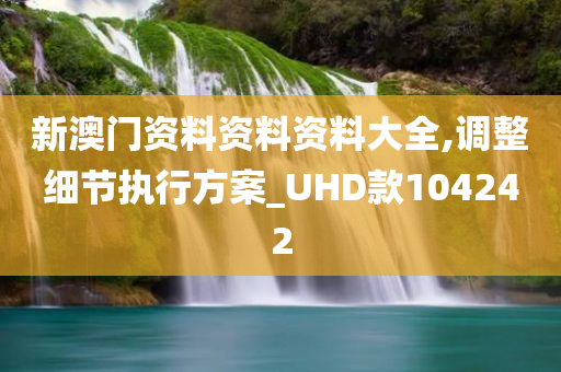 新澳门资料资料资料大全,调整细节执行方案_UHD款104242