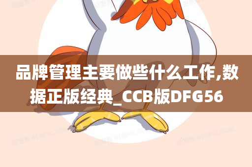 品牌管理主要做些什么工作,数据正版经典_CCB版DFG56