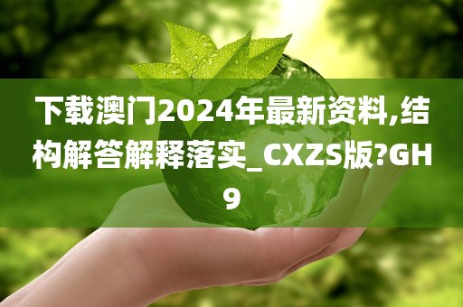 下载澳门2024年最新资料,结构解答解释落实_CXZS版?GH9