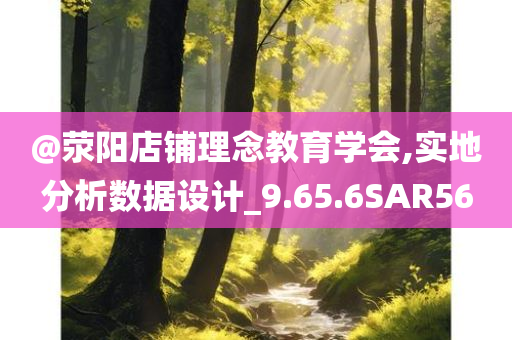 @荥阳店铺理念教育学会,实地分析数据设计_9.65.6SAR56