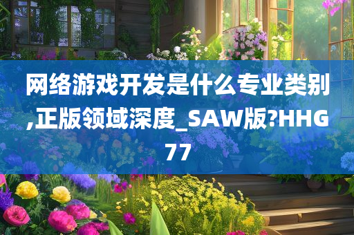 网络游戏开发是什么专业类别,正版领域深度_SAW版?HHG77