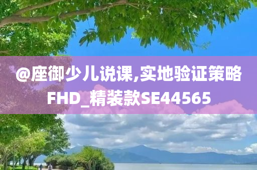 @座御少儿说课,实地验证策略FHD_精装款SE44565