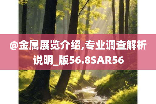 @金属展览介绍,专业调查解析说明_版56.8SAR56