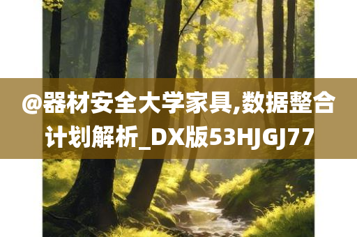 @器材安全大学家具,数据整合计划解析_DX版53HJGJ77