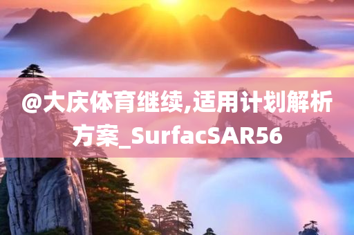 @大庆体育继续,适用计划解析方案_SurfacSAR56