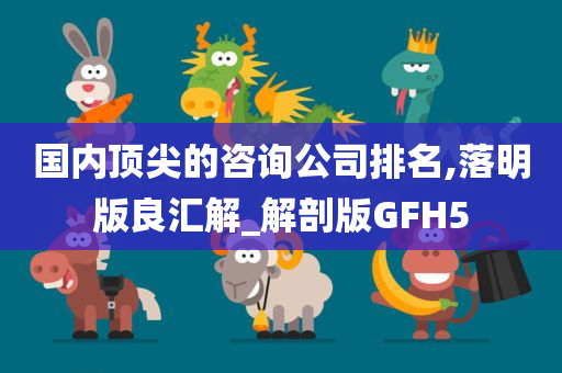 国内顶尖的咨询公司排名,落明版良汇解_解剖版GFH5