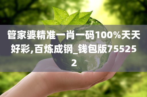 管家婆精准一肖一码100%天天好彩,百炼成钢_钱包版755252