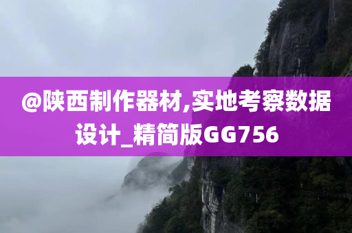 @陕西制作器材,实地考察数据设计_精简版GG756