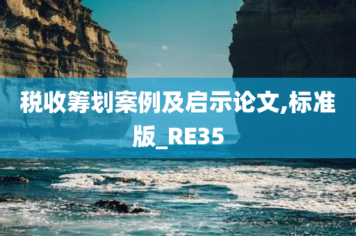 税收筹划案例及启示论文,标准版_RE35