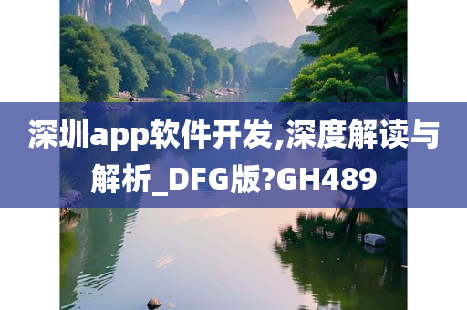 深圳app软件开发,深度解读与解析_DFG版?GH489