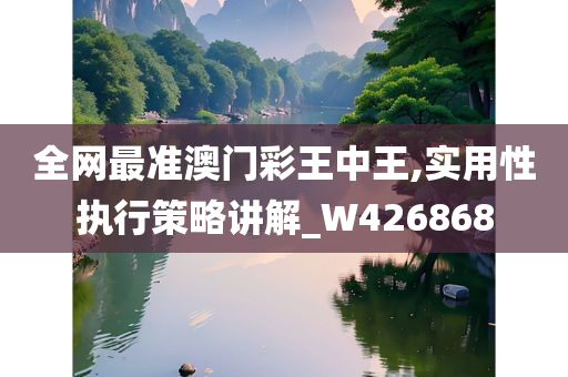 全网最准澳门彩王中王,实用性执行策略讲解_W426868