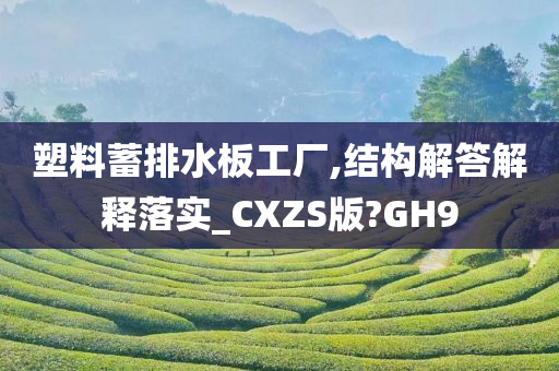 塑料蓄排水板工厂,结构解答解释落实_CXZS版?GH9