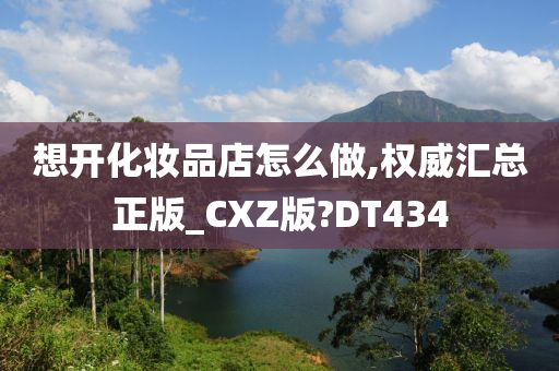 想开化妆品店怎么做,权威汇总正版_CXZ版?DT434