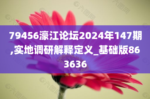 79456濠江论坛2024年147期,实地调研解释定义_基础版863636