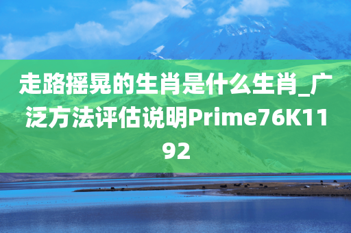 走路摇晃的生肖是什么生肖_广泛方法评估说明Prime76K1192