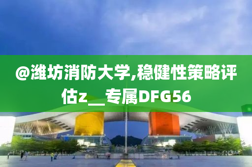 @潍坊消防大学,稳健性策略评估z__专属DFG56