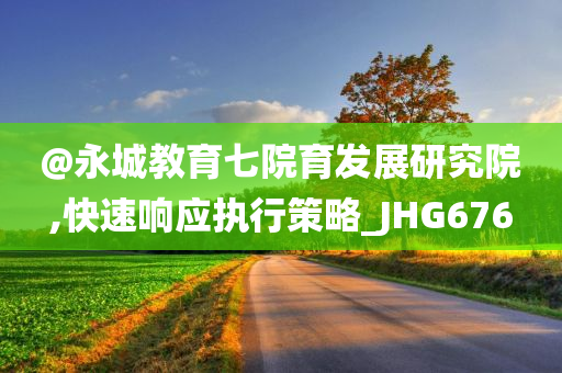 @永城教育七院育发展研究院,快速响应执行策略_JHG676