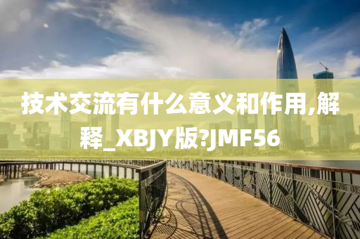 技术交流有什么意义和作用,解释_XBJY版?JMF56