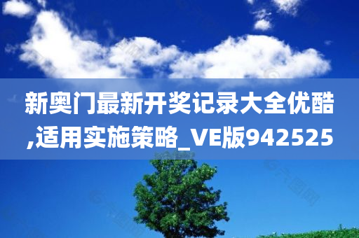 新奥门最新开奖记录大全优酷,适用实施策略_VE版942525