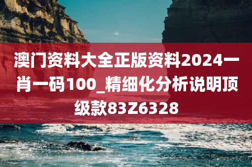 澳门资料大全正版资料2024一肖一码100_精细化分析说明顶级款83Z6328