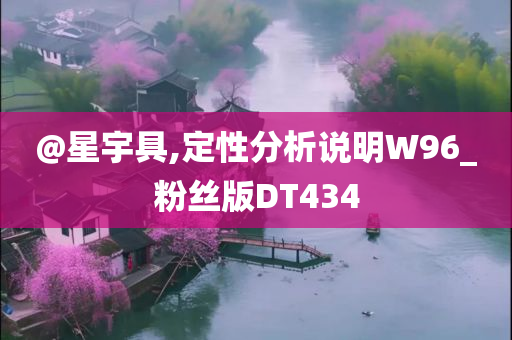 @星宇具,定性分析说明W96_粉丝版DT434