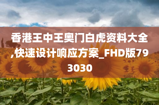 香港王中王奥门白虎资料大全,快速设计响应方案_FHD版793030