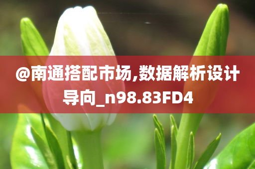 @南通搭配市场,数据解析设计导向_n98.83FD4