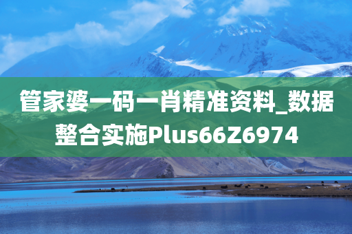 管家婆一码一肖精准资料_数据整合实施Plus66Z6974