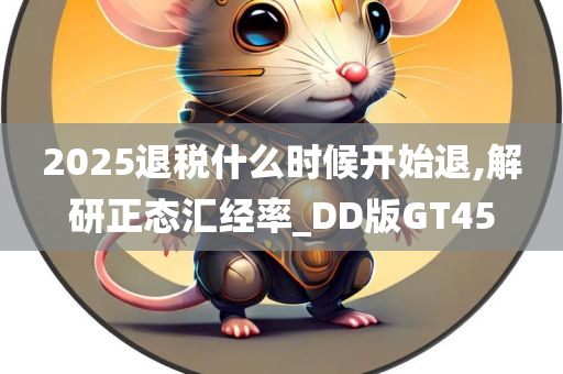 2025退税什么时候开始退,解研正态汇经率_DD版GT45