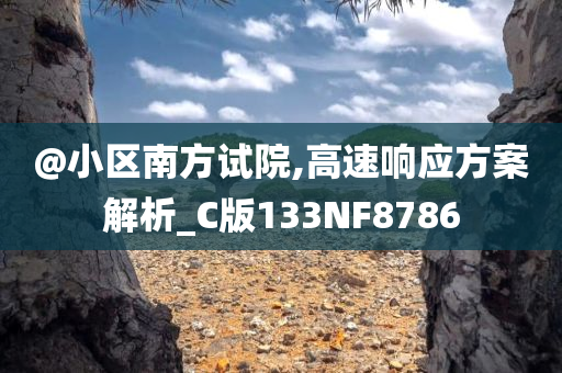 @小区南方试院,高速响应方案解析_C版133NF8786