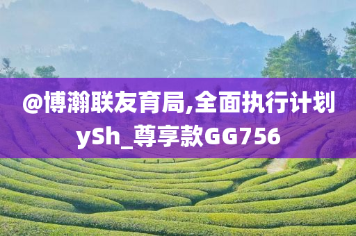 @博瀚联友育局,全面执行计划ySh_尊享款GG756