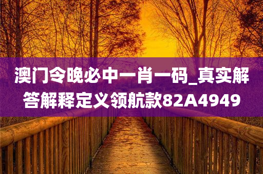 澳门令晚必中一肖一码_真实解答解释定义领航款82A4949