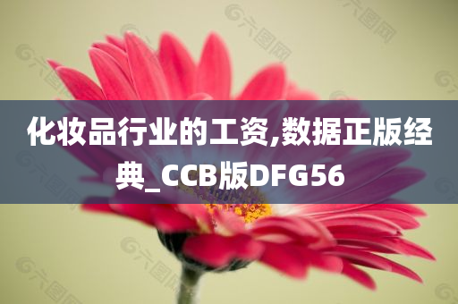 化妆品行业的工资,数据正版经典_CCB版DFG56