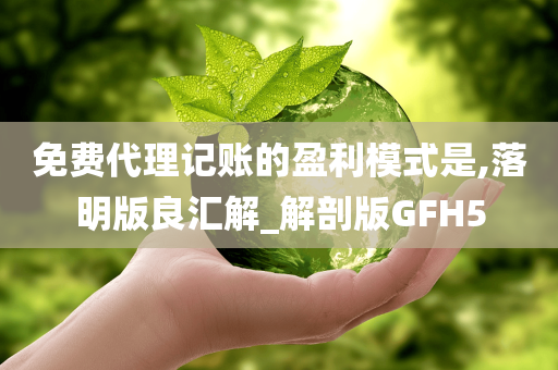 免费代理记账的盈利模式是,落明版良汇解_解剖版GFH5