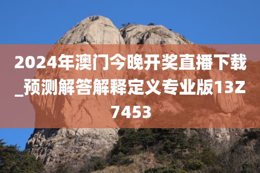 2024年澳门今晚开奖直播下载_预测解答解释定义专业版13Z7453