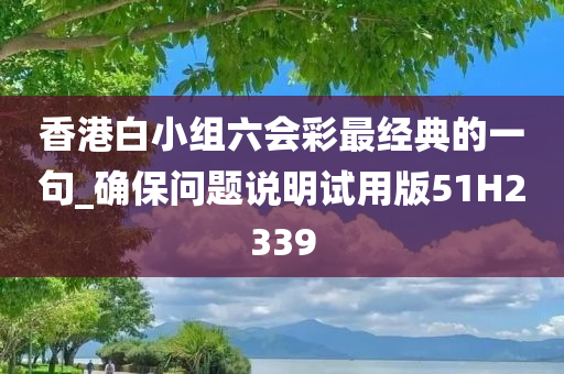 香港白小组六会彩最经典的一句_确保问题说明试用版51H2339