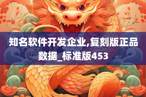 知名软件开发企业,复刻版正品数据_标准版453