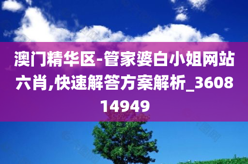 澳门精华区-管家婆白小姐网站六肖,快速解答方案解析_360814949