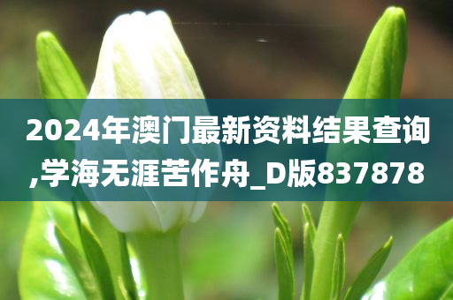 2024年澳门最新资料结果查询,学海无涯苦作舟_D版837878