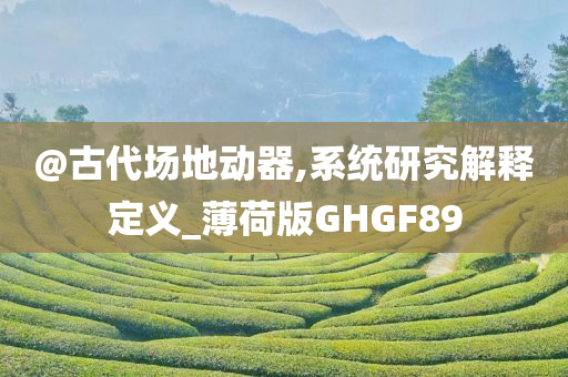 @古代场地动器,系统研究解释定义_薄荷版GHGF89