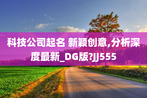 科技公司起名 新颖创意,分析深度最新_DG版?JJ555